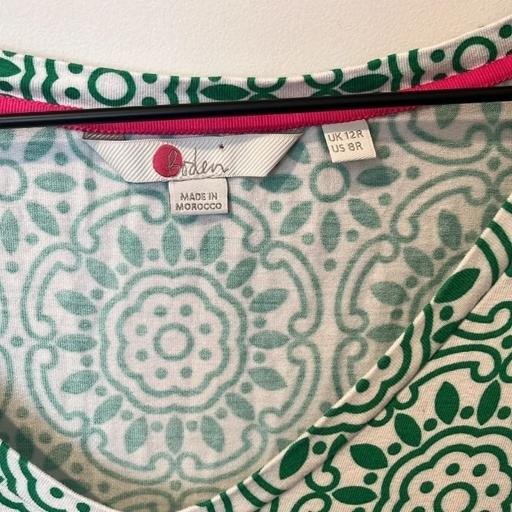 Boden Jersey Knit V Neck Dress Size 8